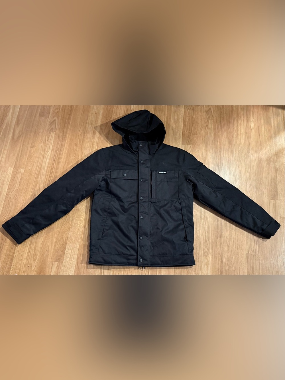 NWOT Men’s Caterpillar Insulated Twill Jacket - Black - Size Medium